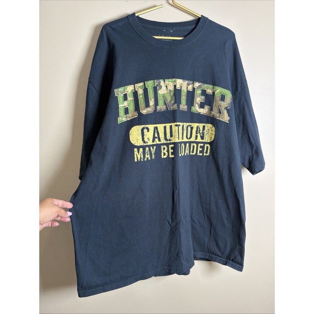 Lifestyle Classics T-shirt “HUNTER CAUTION MAY BE LOADED” 3XL EUC A0039